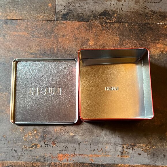 LUSH Empty Red Square Tin for Gifting, Storage, Display or Collecting #1 - Picture 3 of 3